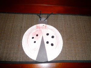 Paper Plate Ladybug