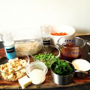 Chicken pot pie ingredients