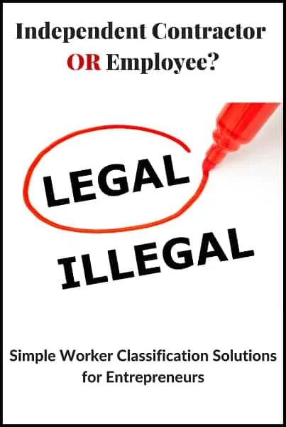 Simple Worker Classification Solutions for Entrepreneurs