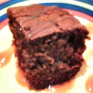 Easy Old Fashioned Gingerbread Cake with Caramel Sauce Recipe