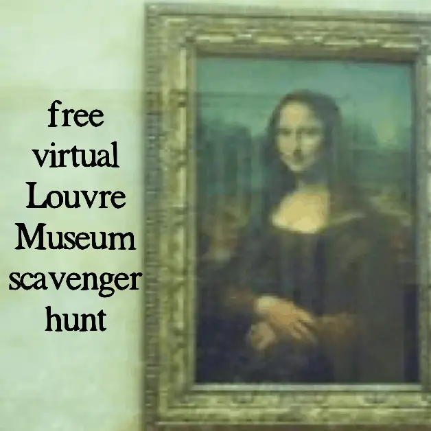 FREE Virtual Louvre Museum Scavenger Hunt + Worksheet PDF