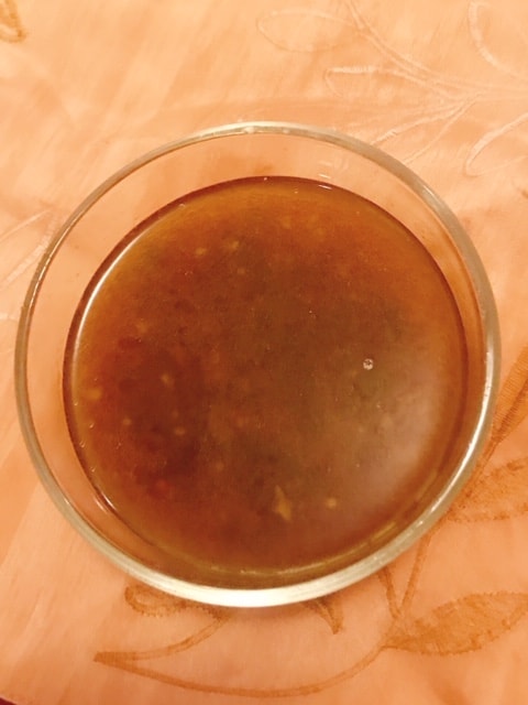 strained liquid/juice to use as a pork shoulder sauce