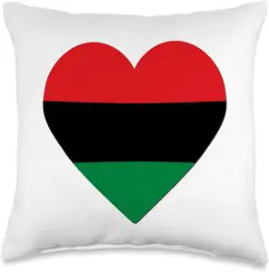 heart-shaped pan-African flag design hostess giff