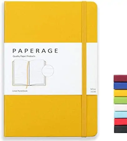 yellow self care journal