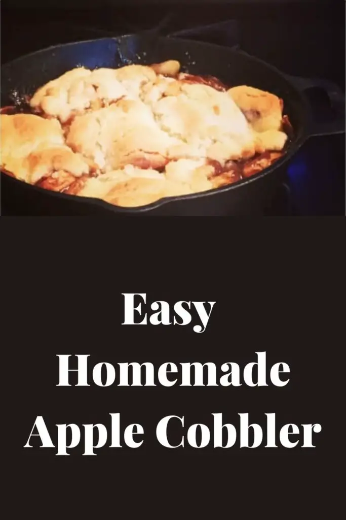 Easy Homemade Apple Cobbler