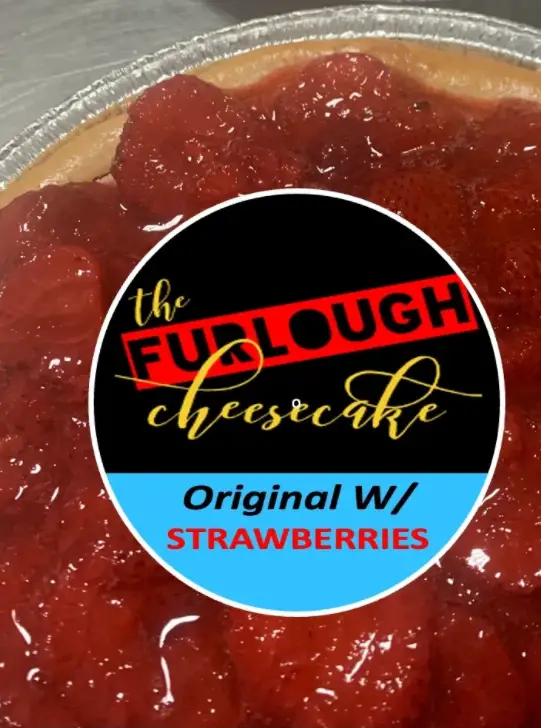 furlough company cheesecake with strawberries