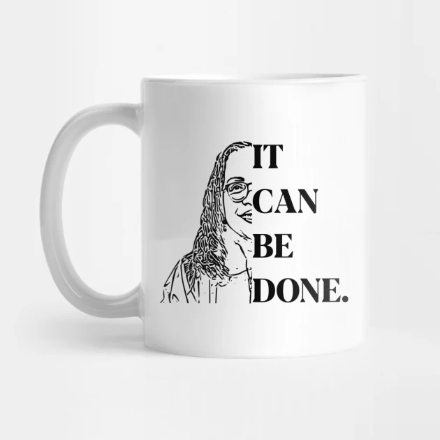 It Can Be Done With Half Graphic Image of Justice Ketanji Brown Jackson Mug