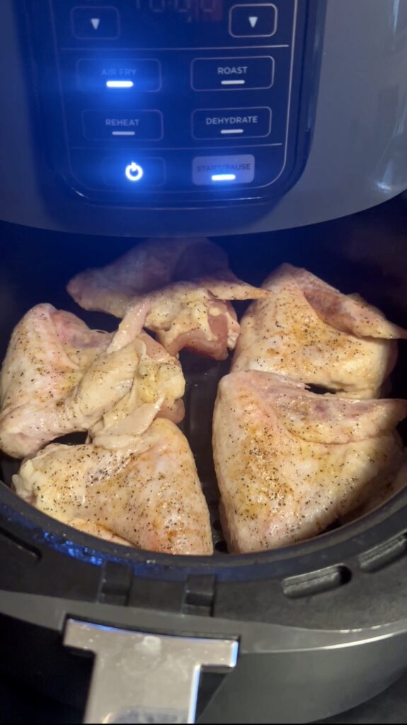 frozen chicken wings in air fryer