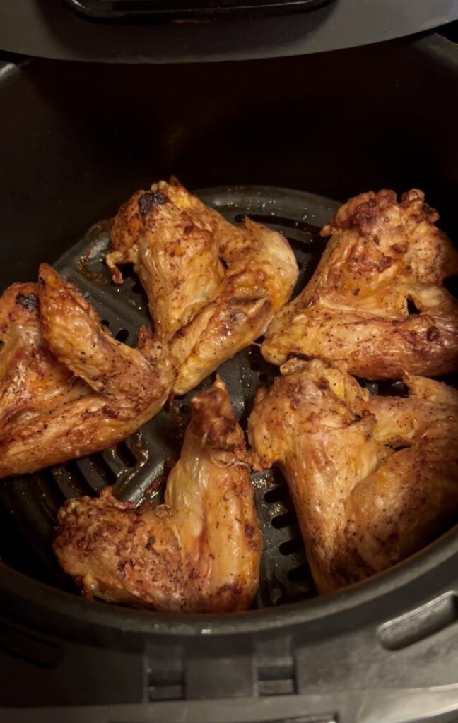 Ninja Frozen Chicken Wings in Air Fryer 