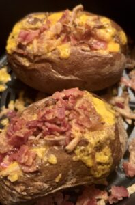 loaded baked potato in air fryer