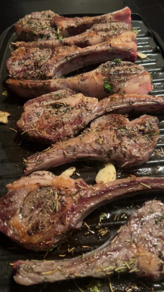Easy Grilled Lamb Chops on a George Foreman Grill