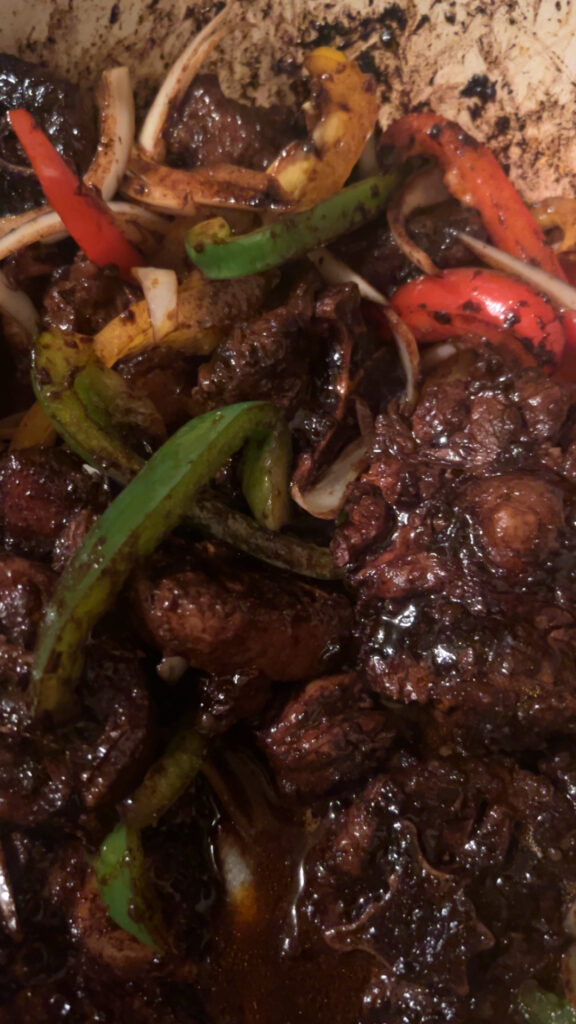 oxtails and vegetables